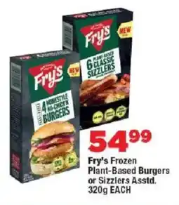OK Foods Fry's Frozen Plant-Based Burgers or Sizzlers offer