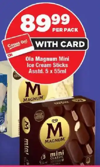 OK Foods Ola Magnum Mini Ice Cream Sticks offer
