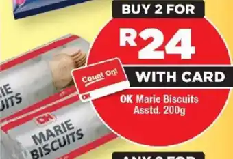 OK Foods OK Marie Biscuits offer