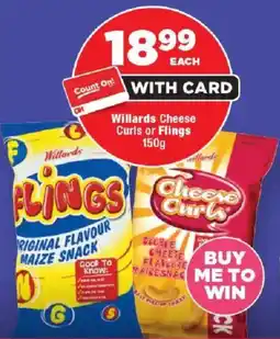 OK Foods Willards Cheese Curls or Flings offer