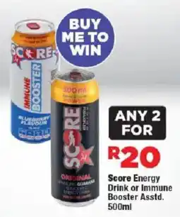 OK Foods Score Energy Drink or Immune Booster offer