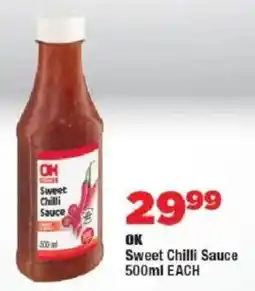 OK Foods OK Sweet Chilli Sauce offer