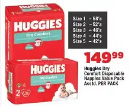 OK Foods Huggies Dry Comfort Disposable Nappies Value Pack offer