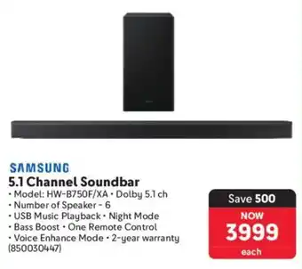 Makro Samsung 5.1 Channel Soundbar offer
