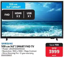 Makro Samsung 109 cm 43" Smart FHD TV offer