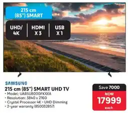 Makro Samsung 215 cm 85" Smart UHD TV offer