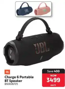 Makro JBL Charge 6 Portable BT Speaker offer
