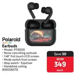 Makro Polaroid Earbuds offer
