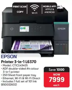 Makro Epson Printer 3-in-1 L6370 offer
