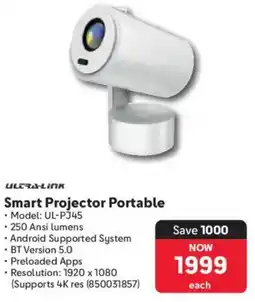 Makro Ultra-link Smart Projector Portable offer