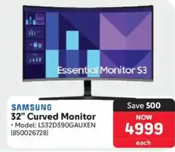 Makro Samsung 32" Curved Monitor offer
