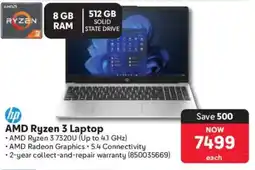 Makro Hp AMD Ryzen 3 Laptop offer