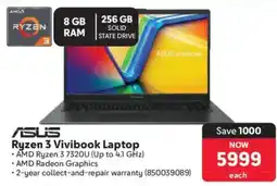 Makro Asus Ryzen 3 Vivibook Laptop offer