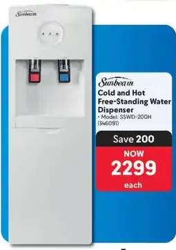 Makro Sunbeam Cold and Hot Free-Standing Water Dispenser offer