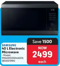 Makro Samsung Electronic Microwave offer