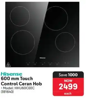 Makro Hisense Touch Control Ceran Hob offer