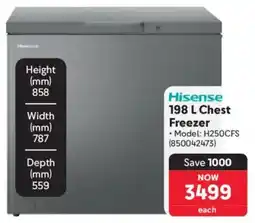Makro Hisense Chest Freezer offer