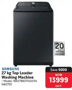 Makro SAMSUNG Top Loader Washing Machine offer