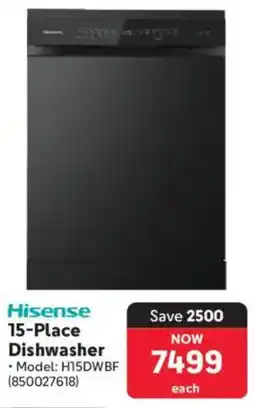 Makro Hisense 15-Place Dishwasher offer