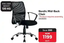 Makro Nordic Mid-Back Chair offer