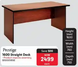 Makro Prestige 1600 Straight Desk offer