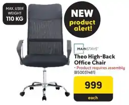 Makro Mainstays Theo High-Back Office Chair offer