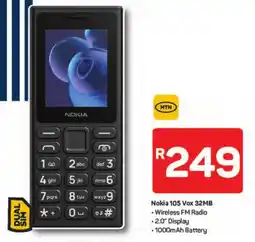 Pick n Pay Hypermarket Nokia 105 Vox 32MB offer