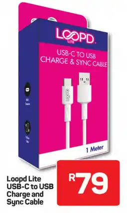 Pick n Pay Hypermarket Loopd Lite USB-C to USB Charge and Sync Cable offer