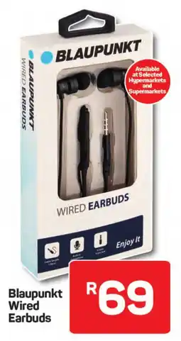 Pick n Pay Hypermarket Blaupunkt Wired Earbuds offer