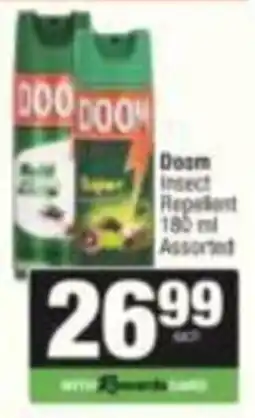 KwikSpar Doom Insect Repellent Assorted offer