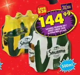 Shoprite Savanna Premium Dry/Angry Lemon Cider offer