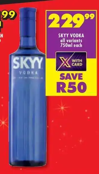 Shoprite Skyy Vodka offer