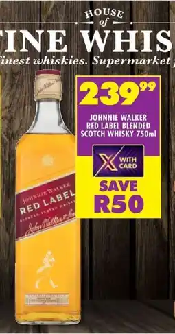 Shoprite Johnnie Walker Red Label Blended Scotch Whisky 750ml offer