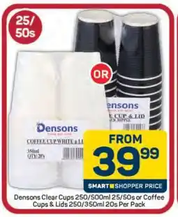 Pick n Pay Hypermarket Densons Clear Cups or Coffee Cups & Lids offer
