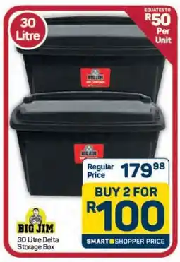 Pick n Pay Hypermarket Big Jim 30 Litre Delta Storage Box offer