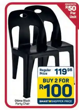 Pick n Pay Hypermarket Otima Black Party Chair offer