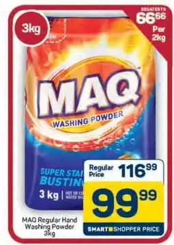 Pick n Pay Hypermarket MAQ Regular Hand Washing Powder 3kg offer