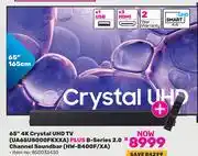 Game Samsung 65 4K Crystal UHD TV UA65U8000FKXXA Plus B-Series 2.0 CH Soundbar HW-B400F/XA 850032430 offer