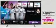 Game Hisense 75 4K QLED Smart TV 75Q6Q 850030753 offer