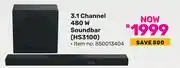 Game Hisense 3.1 Channel 480W Soundbar HS3100 850013404 offer