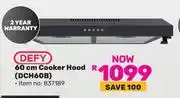 Game Defy 60cm Cooker Hood DCH60B 837189 offer