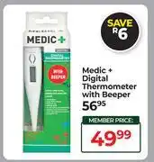 Dis-Chem Medic+ Digital Thermometer With Beeper offer