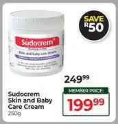 Dis-Chem Sudocrem Skin & Baby Care Cream-250g offer