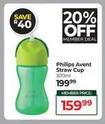 Dis-Chem Philips Avent Straw Cup-300ml offer