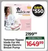 Dis-Chem Tommee Tippee Made For Me Single Electric Breast Pump offer