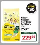 Dis-Chem Nestle Nespray Powered FortiGrow-1.8Kg offer