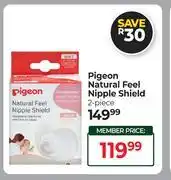 Dis-Chem Pigeon Natural Feel Nipple Shield 2 Piece offer