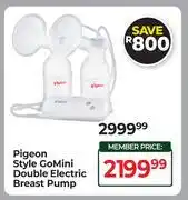 Dis-Chem Pigeon Style Go Mini Double Electric Breast Pump offer