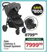 Dis-Chem Joie Litetrax 4 Travel System Coal offer