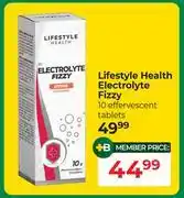 Dis-Chem Lifestyle Health Electrolyte Fizzy 10 Effervescent Tablets offer
